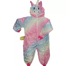 Pijama Kigurumi Unicórnio Rosa 