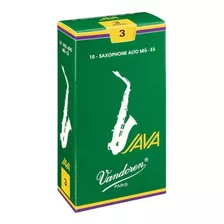 Kit 3 Palheta Vandoren Java Verde Sax Alto 1.5 / 2 / 2.5 / 3