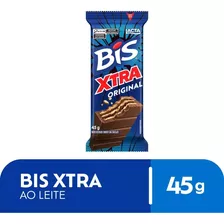 Lacta Bis Xtra Wafer Recheio E Cobertura Chocolate Pacote 45g
