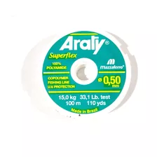 Nylon Araty Superflex 0,50 X 200 Mts Baja Memoria Hasta 15k