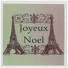 Joyeux Noel Eiffel Towers French Merry Christmas