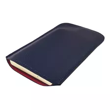 Case Couro Legítimo C/ Forro Vermelho Para Calculadora Hp12c