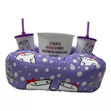 Almofada Cheia Decorativa Kit Porta Pipoca Amigas Bff Fofoca