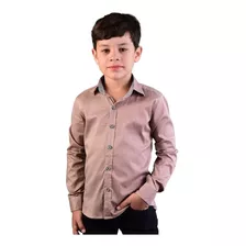 Camisa Social Manga Longa Infantil E Juvenil Slim Alfa 1551