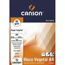 Block Papel Calco Canson A4 90gr. X50 Hojas Serviciopapelero