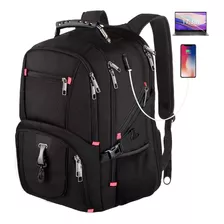 Mochila Urbana Meeyoga Yl-bb2812 Color Negro Diseño Lisa 45l