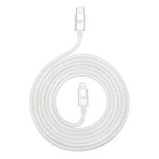 Cable Usb-c A Lightning 2 M Trenzado Fabric Shining White