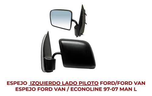 Espejo Ford Van / Econoline 1997-98-99-00-02-05-2007 Izq Ore Foto 2