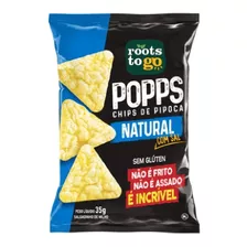 Kit Com 05 Popps Chips De Pipoca Natural 35g Roots To Go