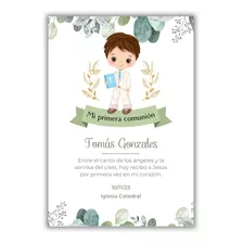 Kit Imprimible Comunión Niño Textos Editables (5 Modelos)