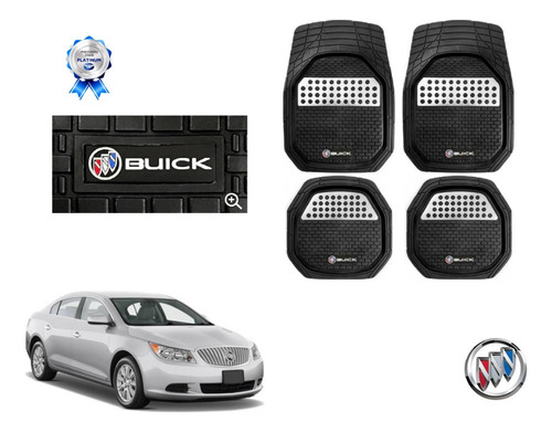 Tapetes 3d Logo Buick + Cubre Volante Lacrosse 2010 A 2013 Foto 2