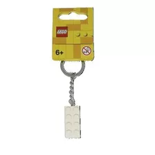 Llavero Lego Ladrillo Color Piedra Metálica Blanca Modelo