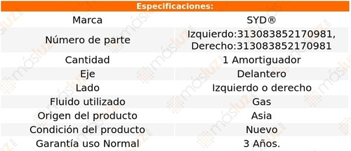 (1) Amortiguador Del Gas Der O Izq Cobalt Chevrolet 07/10 Foto 2