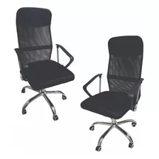 Dos Silla Ejecutiva Sillon Oficina Ajustable Escritorio