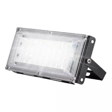 Reflector Led 30w Exterior Alta Potencia 50 Led Ip65 Frio Color De La Carcasa Negro Color De La Luz Blanco Frío