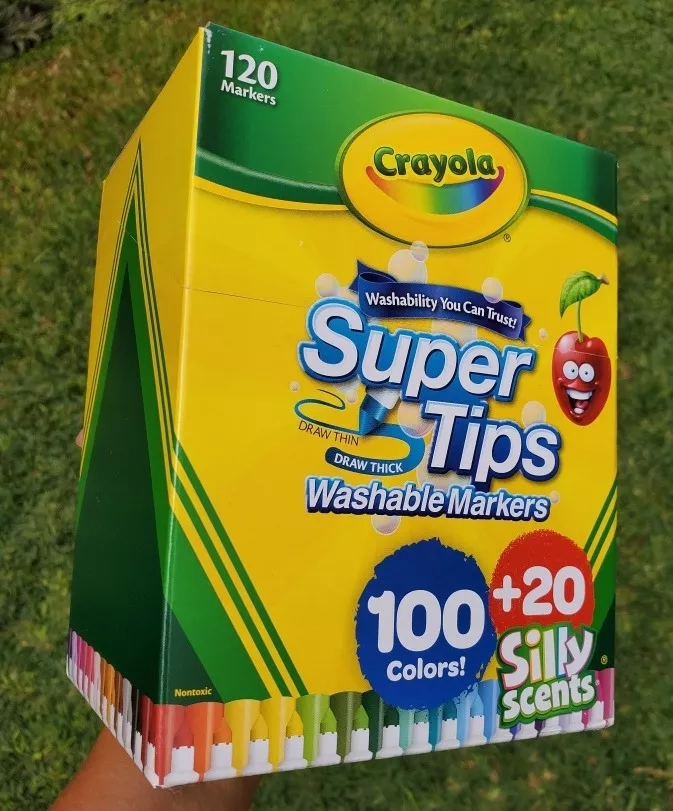 Plumones Crayola Supertips 120 Lettering Conica Stock Nuevo 