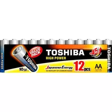 Pilha Alcalina Aa Cartela Com 12 Un 1,5v Lr6gcp Toshiba