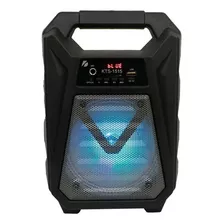 Parlante Portatil Bluetooth Karaoke Fm Luces 6.5 Kts-1515s