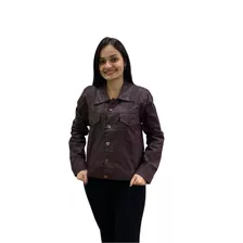 Jaqueta Feminina Jeans Resinada Moda Urbana Lançamento