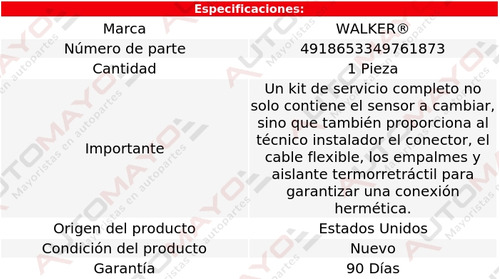 Sensor Cts Walker 780 L4 2.3l 1989 - 1991 Foto 6