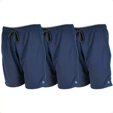 Kit 3 Bermudas Tecido Leve Furadinho Academia Ginastica 102