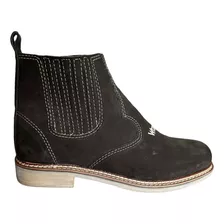 Bota Masculina Botina Wrangler Couro Legítimo Nobuck Café