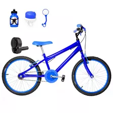 Bicicleta Masculina Aro 20 Alum C + Kit Passeio E Acelerador