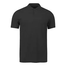 Camisa Gola Polo Piquet Lisa Para Uniforme Chumbo 