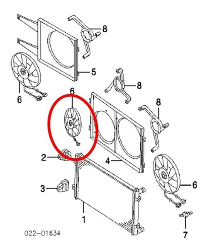 Motoventilador Principal Volkswagen Jetta  1.8t 345mm  Foto 5