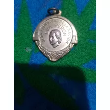 Medallón Antiguo De Eva Perón Echo Con Material De Monedas 