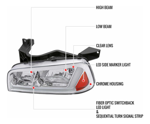 Faros Led Dodge Charger 2006 2007 2008 2009 2010 Foto 7