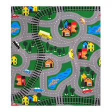 Lona Manta Pista Didáctica Infantil 75x100 Ciudad Lavable 