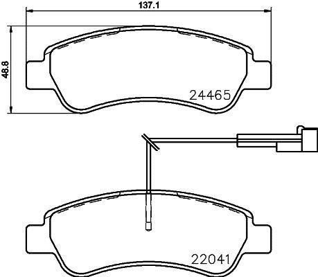 Balatas Traseras Fiat Ducato L4 2.3l 11 A 19 Brembo Foto 2