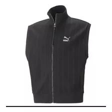 Puma Luxe Sport Full Zip Vest Mens Black Casual Athletic Out