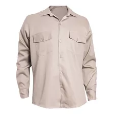 Camisa De Trabajo Hombre Tela Grafa Ropa Algodon Reforzada