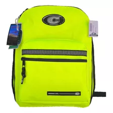 Bolsa Mochila Company Original Verde Neon Escolar Retrô