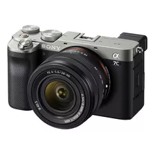  Sony Kit Alpha 7c + Lente Sel2860 Ilce-7cl Compacta Avançada Cor Prata