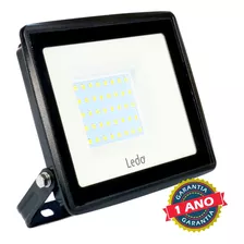 Refletor Led 50w Holofote 6000k Branco Frio Ip65 Cor Da Carcaça Preto Cor Da Luz Branco-frio 110v/220v