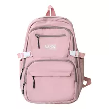 Mochila Bolsa Escolar, Facudade Feminina Notebook+ Brinde ! Cor Rosa Desenho Do Tecido Liso