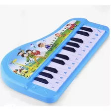 Mini Piano Teclado Musical Infantil Na Cor Azul