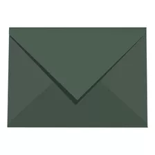 25 Envelopes Para Convite 21,5x15,5 Cm Verde Santia 180g App
