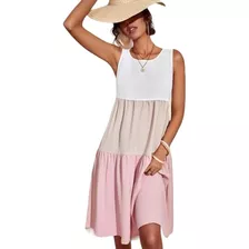 Vestido Midi Smock T- Large 3 Colores Pel