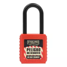 Candado De Seguridad Dieléctrico Steelpro Rojo
