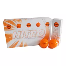 Pelotas Bolas De Golf Nitro White Out 15 Uni Naranja