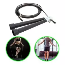 Corda De Pular 3m Cabo De Aço Rolamento Crossfit Speed Rope 