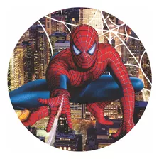 Painel Tecido Redondo Homem-aranha 1,50 X1,50c/ Elástico