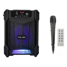Parlante Recargable Bt Speaker 6.5 + Microfono Ktx-1203
