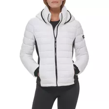 Chamarra Calvin Klein Original Capucha Mujer Acolchada Frio