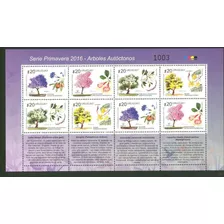 2016 Flora- Arboles Autóctonos - Uruguay ( Bloque) Mint