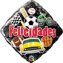 Globo Foil Felicidades (metalizado) 46cmx 1 Qualatex Hcf